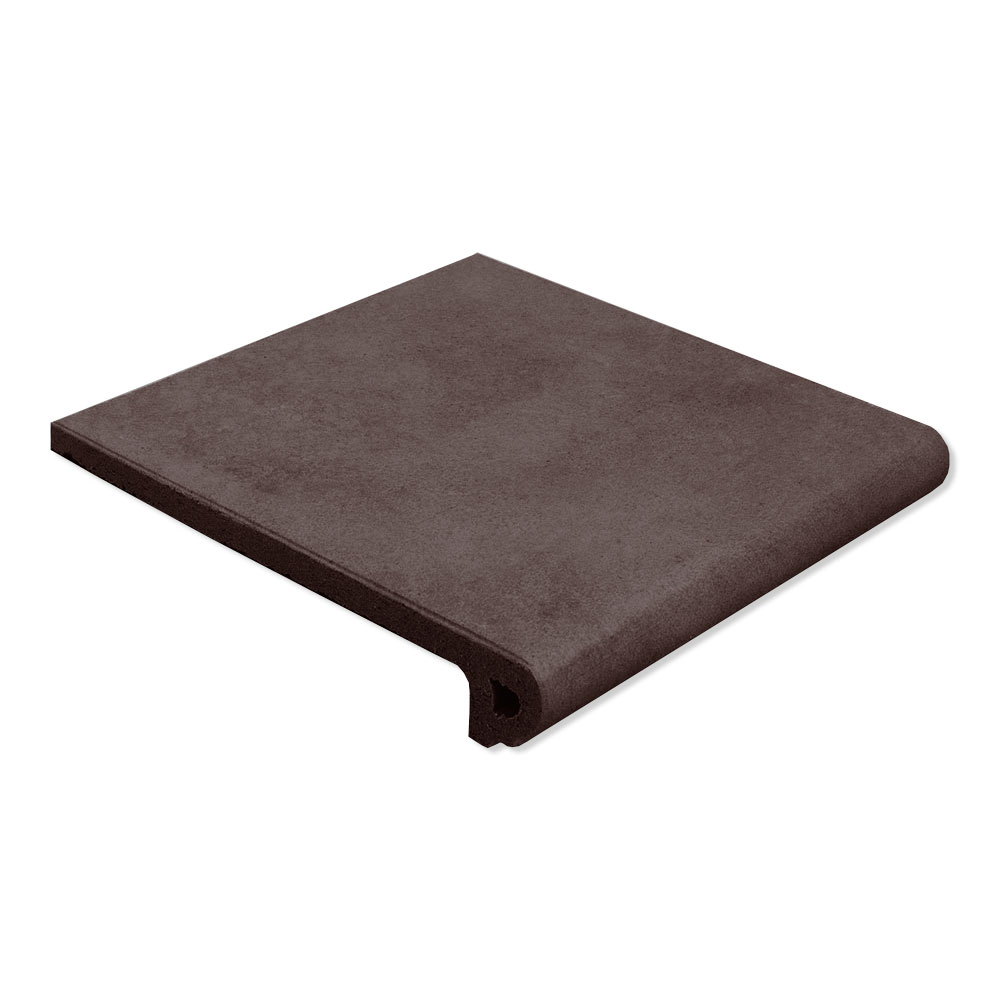 Gulvflis Capri Rund Trappenese Brun Matt 33x33 cm